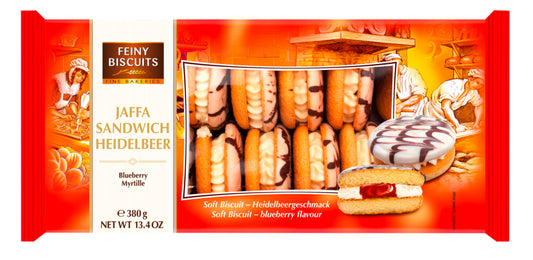 Feiny Biscuits Jaffa Sandwich Sahne Blaubeere 380g