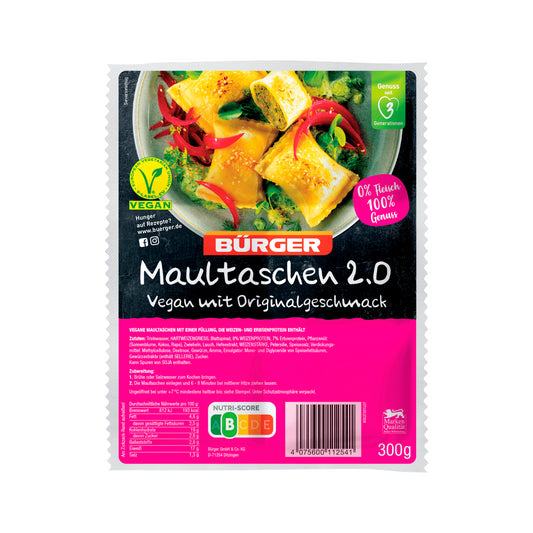 Bürger Maultaschen 2.0 vegan 300g