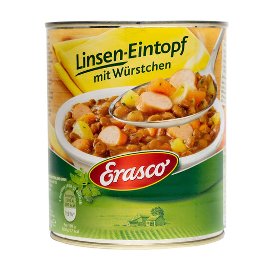 Erasco Linsen-Eintopf mit Würstchen 800g