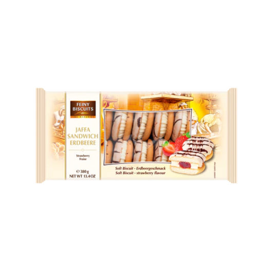 Feiny Biscuits Jaffa Sandwich Sahne-Erdbeere 380g