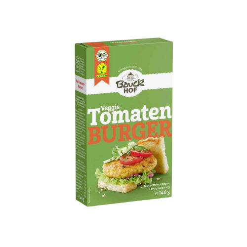 Bio Bauckhof Tomaten Burger mit Basilikum Glutenfrei 140g