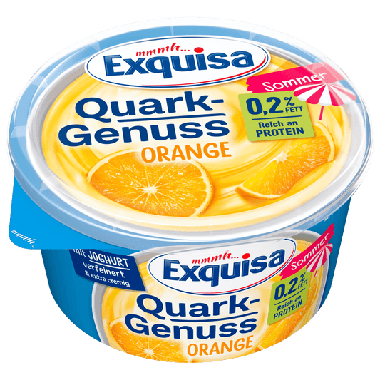 Exquisa Quark Genuss Orange 0,2% 500g