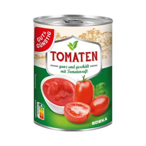 GUT&GÜNSTIG Tomaten ganze geschält in Tomatensaft 400g