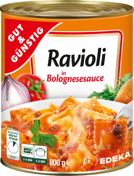 GUT&GÜNSTIG Ravioli Bolognese 800g