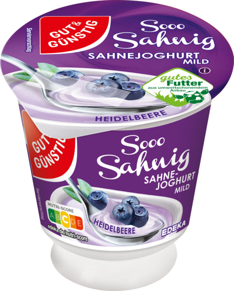 GUT&GÜNSTIG  Sahnejoghurt mild Heidelbeer 150g