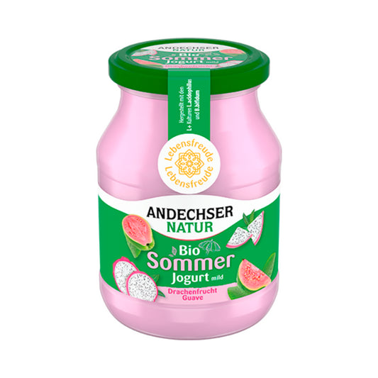 Bio Andechser Natur Sommer Joghurt mild Drachenfrucht-Guave 3,8% 500g MW