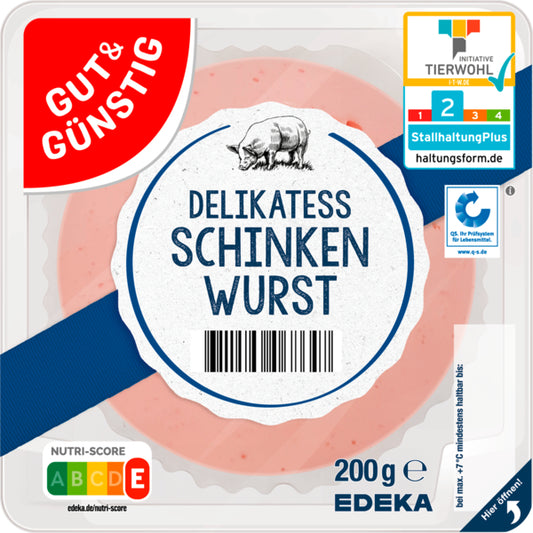 GUT&GÜNSTIG Schinkenwurst 200g QS ITW