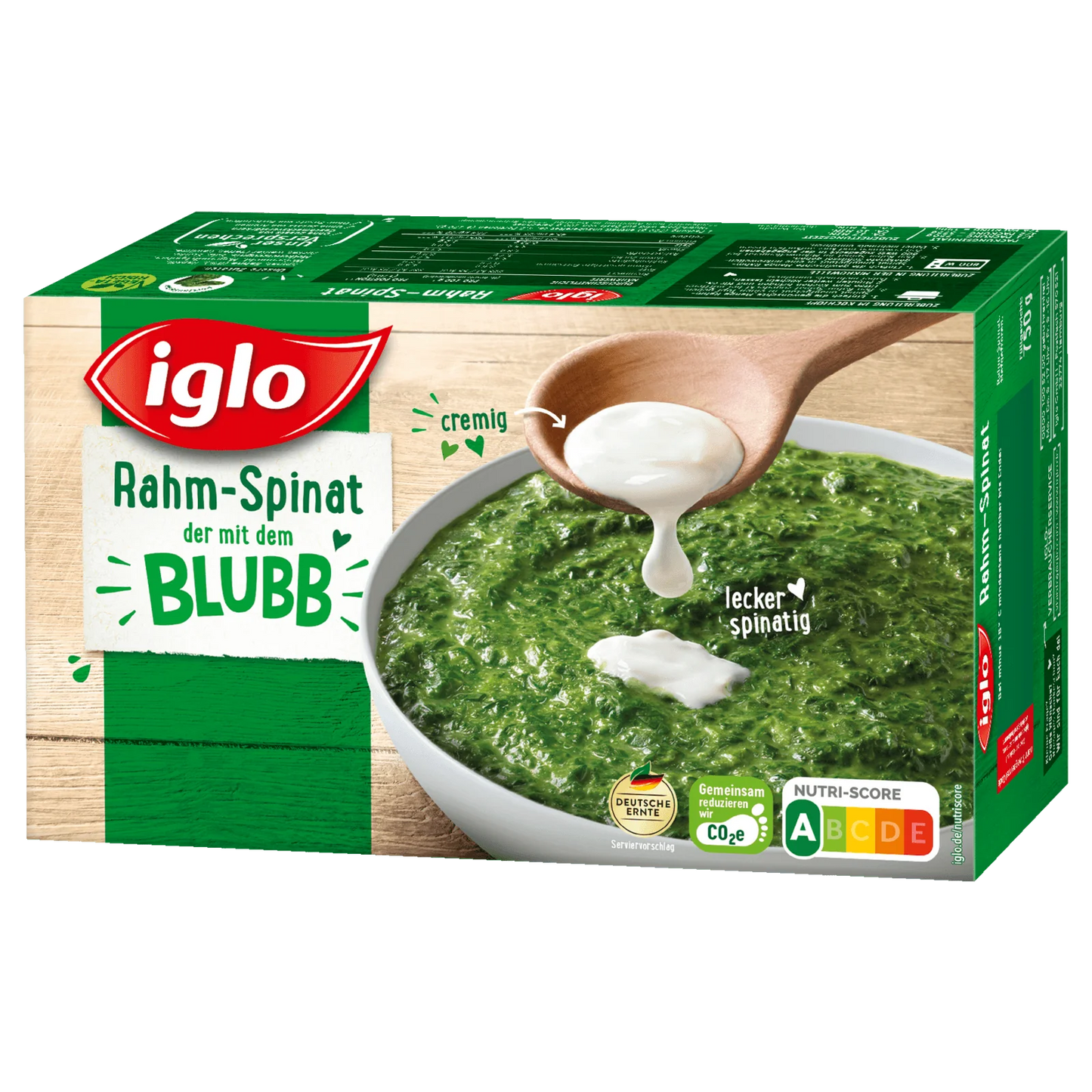 Iglo Rahm Spinat portionierbar 750g