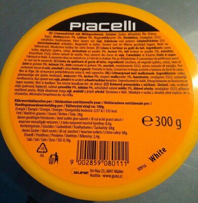 Piacelli Cremeaufstrich mit Milch 300g