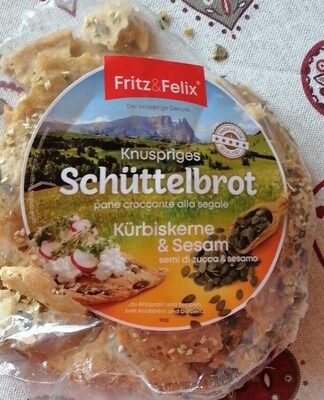 Fritz+Felix Schüttelbrot Kürbis Sesam 150g
