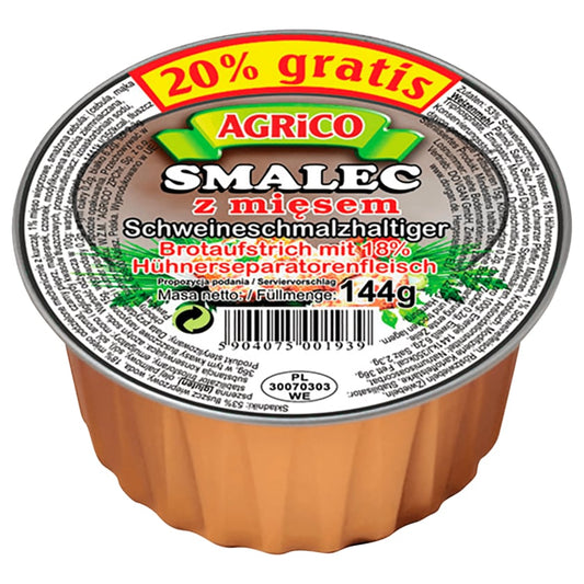 Agrico Schweineschmalz 144g