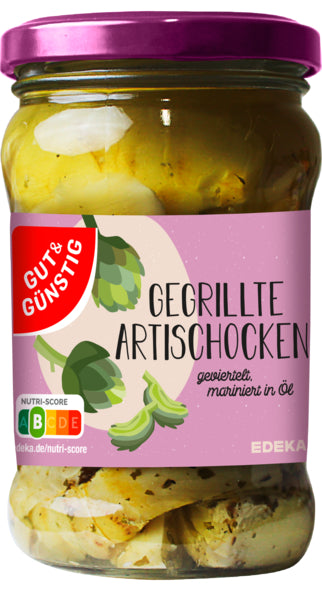 GUT&GÜNSTIG Gegrillte Artischockenviertel in Öl 280g