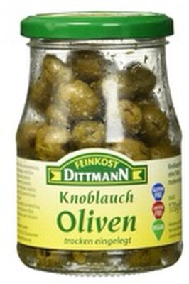 Feinkost Dittmann Knoblauch Oliven trocken eingelegt 170g