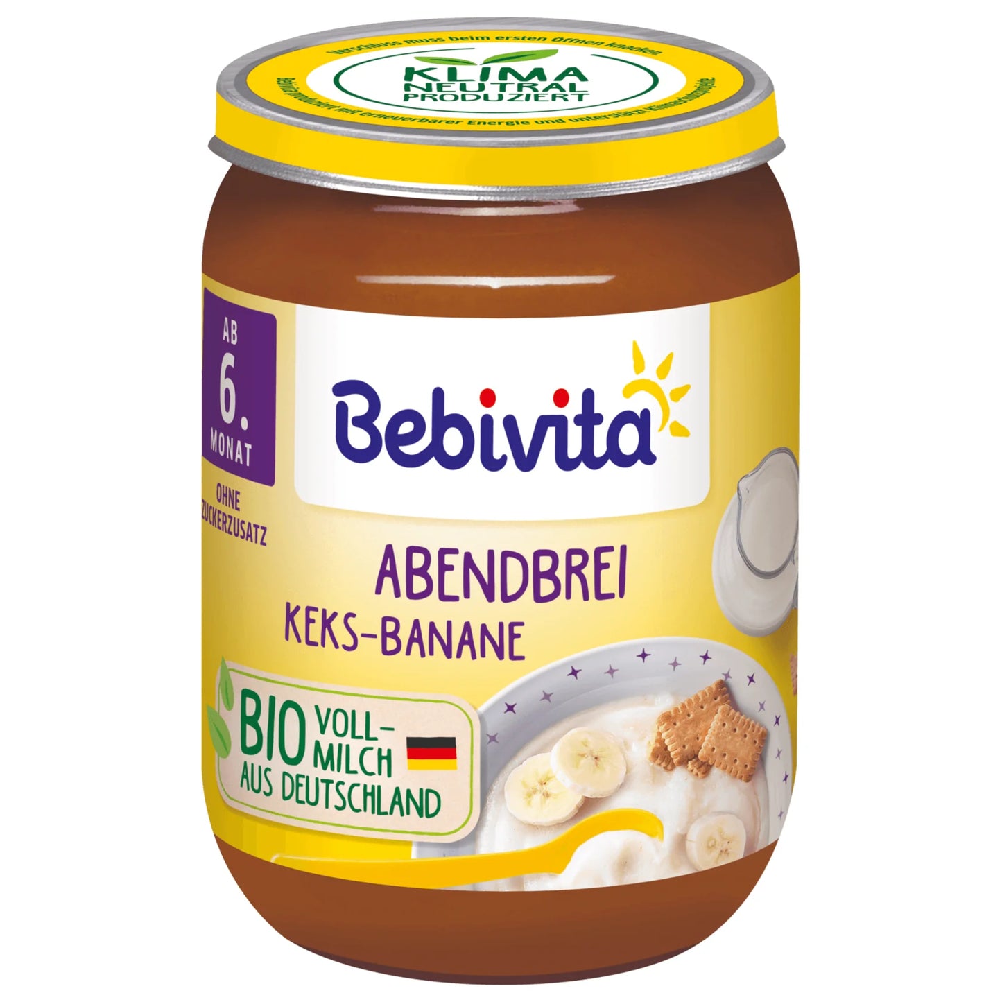 Bio Bebivita Abendbrei Keks-Banane ab 6.Monat 190g