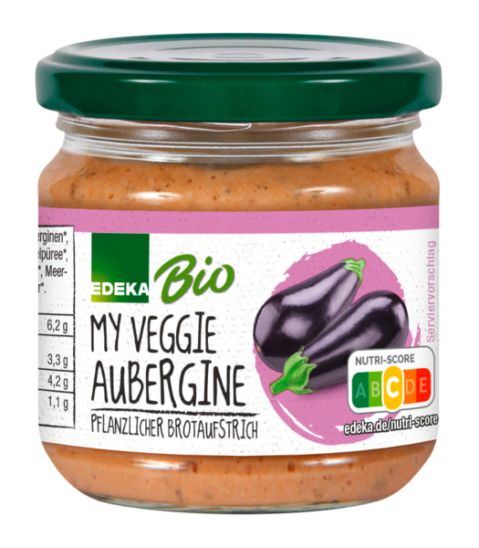 Bio EDEKA My Veggie Veganer Brotaufstrich Aubergine 180g