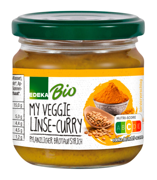 Bio EDEKA My Veggie Veganer Brotaufstrich Linse Curry 180g