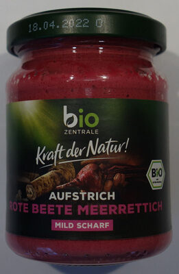 Bio Zentrale Brotaufstrich Rote Beete Meerrettich 125g