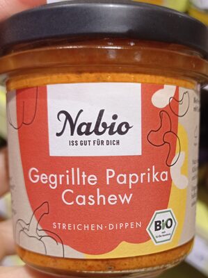 Bio Nabio Aufstrich Gegrillte Paprika Cashew 135g