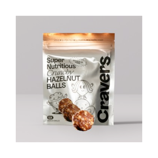 Cravers Crunchy Haselnuss Kugeln 60g