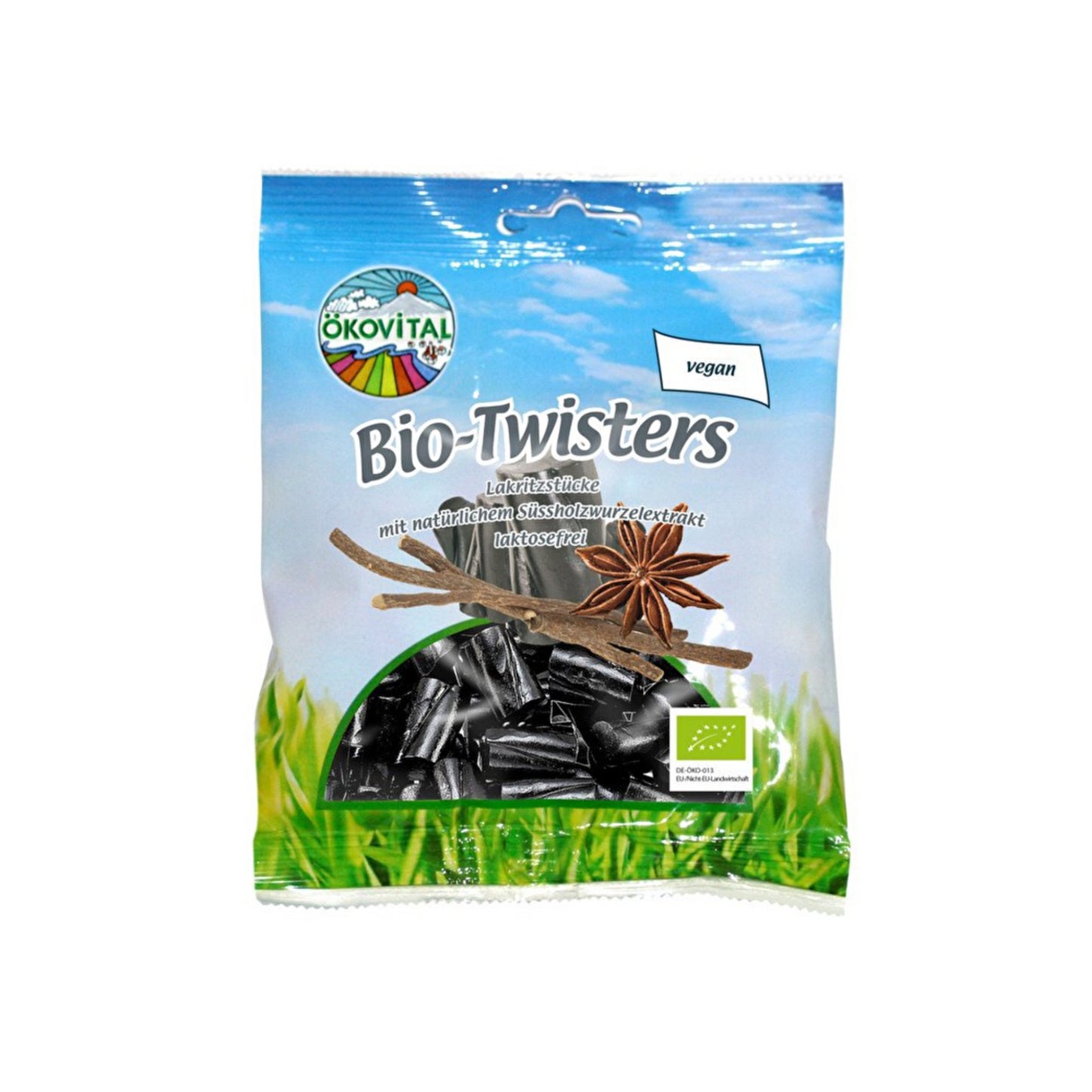 Bio Ökovital Twister Lakritz Stücke 100g