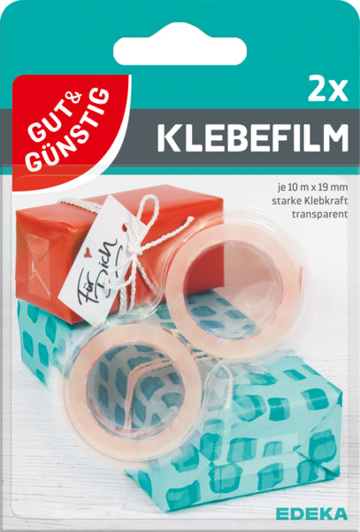 GUT&GÜNSTIG Klebefilm 10mx19mm 2ST