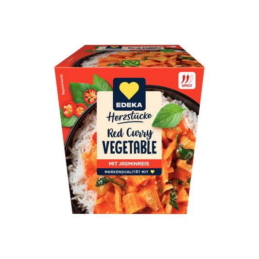 EDEKA Herzstücke Red Curry Gemüse mit Jasmin Reis 350g