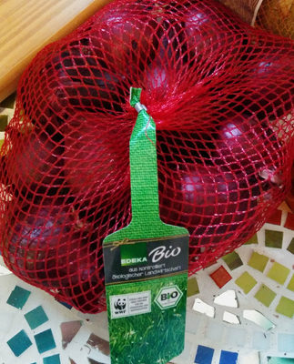 Bio EDEKA Zwiebeln rot Deutschland Klasse II 500g Netz