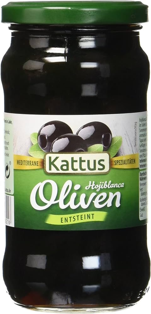 Kattus Spanische Olivenscheiben schwarz 345g