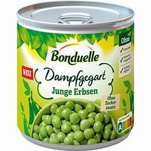 Bonduelle Junge Erbsen dampfgegart 610g