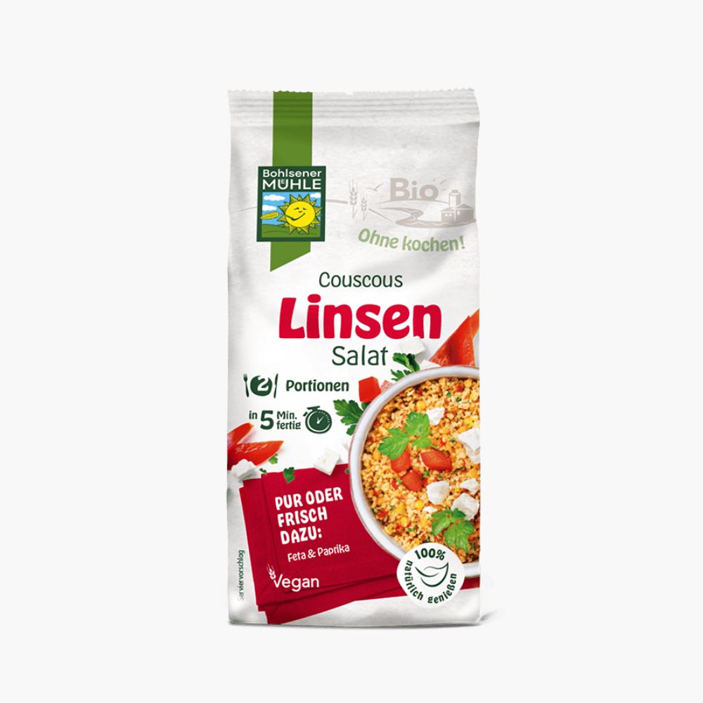 Bio Bohlsener Mühle Couscous Linsen Salat vegan 165g