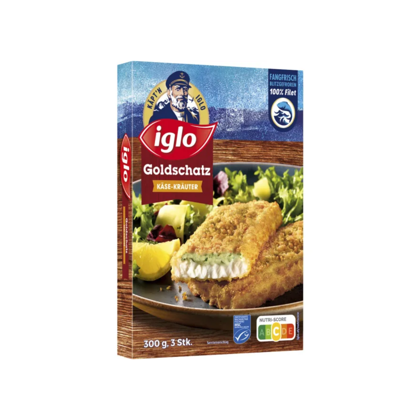 MSC Iglo Goldknusper Käse/Kräuter 300g