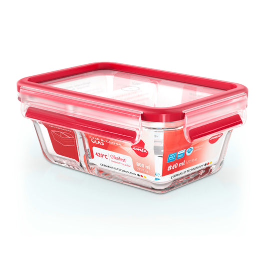 Emsa Frischhaltedose Clip&Close Glas 800ml