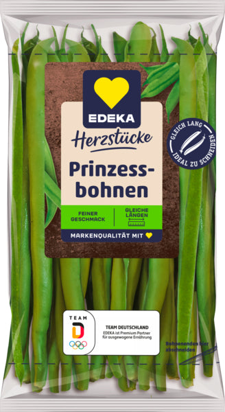EDEKA Herzstücke Prinzessbohnen Ägypten Klasse I 200g Flowpack