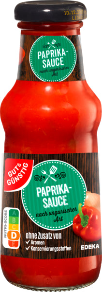 GUT&GÜNSTIG Paprikasauce ungarische Art 250ml