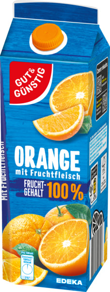 GUT&GÜNSTIG Orangensaft mit Fruchtfleisch 1l