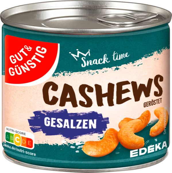 GUT&GÜNSTIG Cashewkerne geröstet gesalzen 150g