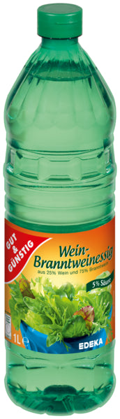 GUT&GÜNSTIG Wein-Branntweinessig 5% Säure 1l PET