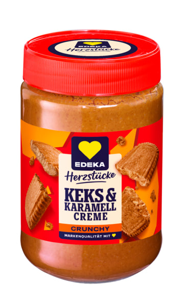 EDEKA Herzstücke Keks&Karamell Creme Crunchy 400g