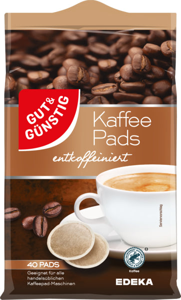 GUT&GÜNSTIG Kaffeepads Entkoff 280g