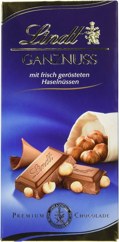 Lindt Ganznuss Tafel 100g