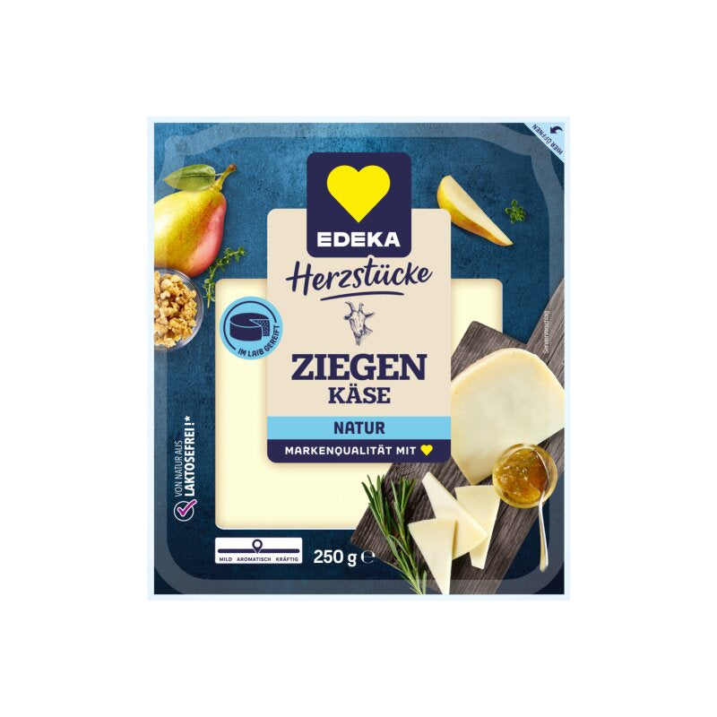 EDEKA Herzstücke Ziegenkäse Natur ein Stück