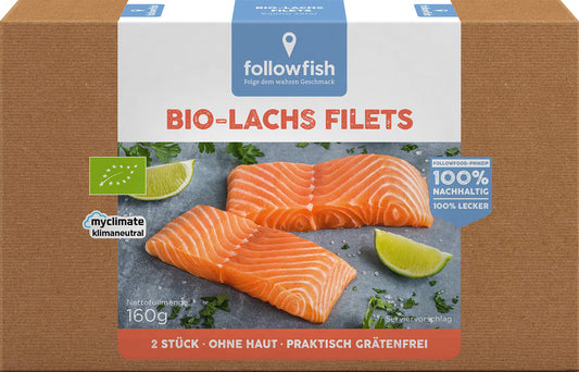 Bio Followfood Lachsfilets Salmo Salar netto 160g