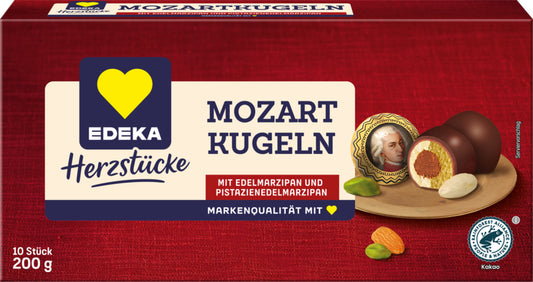 EDEKA Herzstücke Mozartkugeln Zartbitter 200g