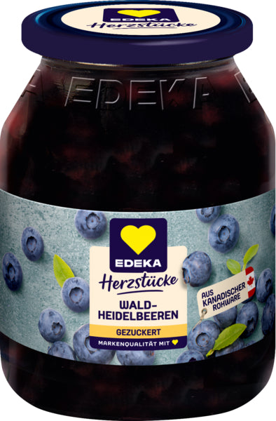 EDEKA Herzstücke Waldheidelbeeren gezuckert 340g