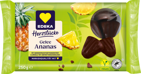 EDEKA Herzstücke Gelee-Ananas-Ecken 250g