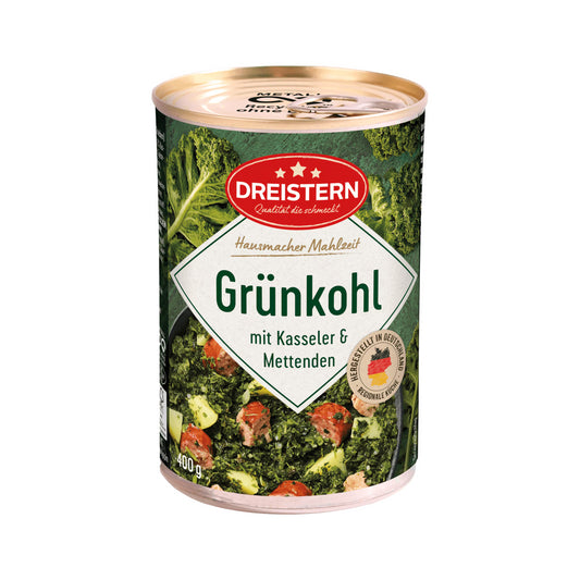 Dreistern Grünkohleintopf mit Kartoffeln, Kasselerstücken und Mettenden 400g