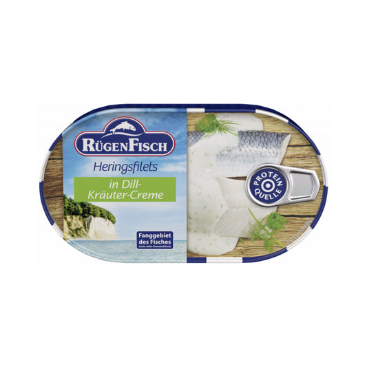 Rügen Fisch Heringsfilets in Dill-Kräuter-Creme 200g