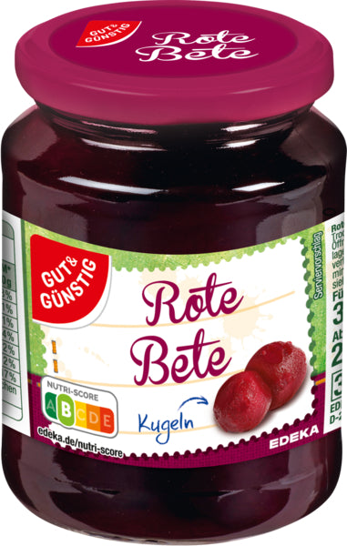 GUT&GÜNSTIG Rote Bete Kugeln 330g