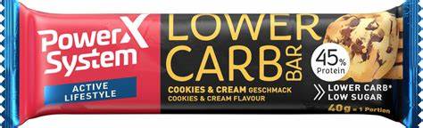 Power System Active Lifestyle Lower Carb Bar Cookies&Cream 40g