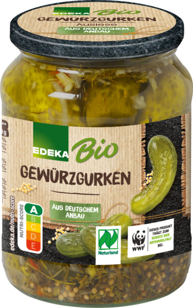 Bio EDEKA Gewürzgurken 670g